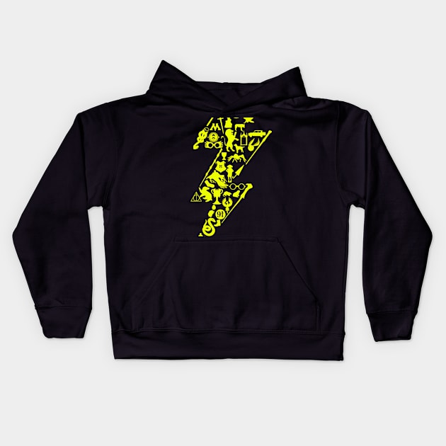 Potter Bolt Kids Hoodie by ArtbyMyz